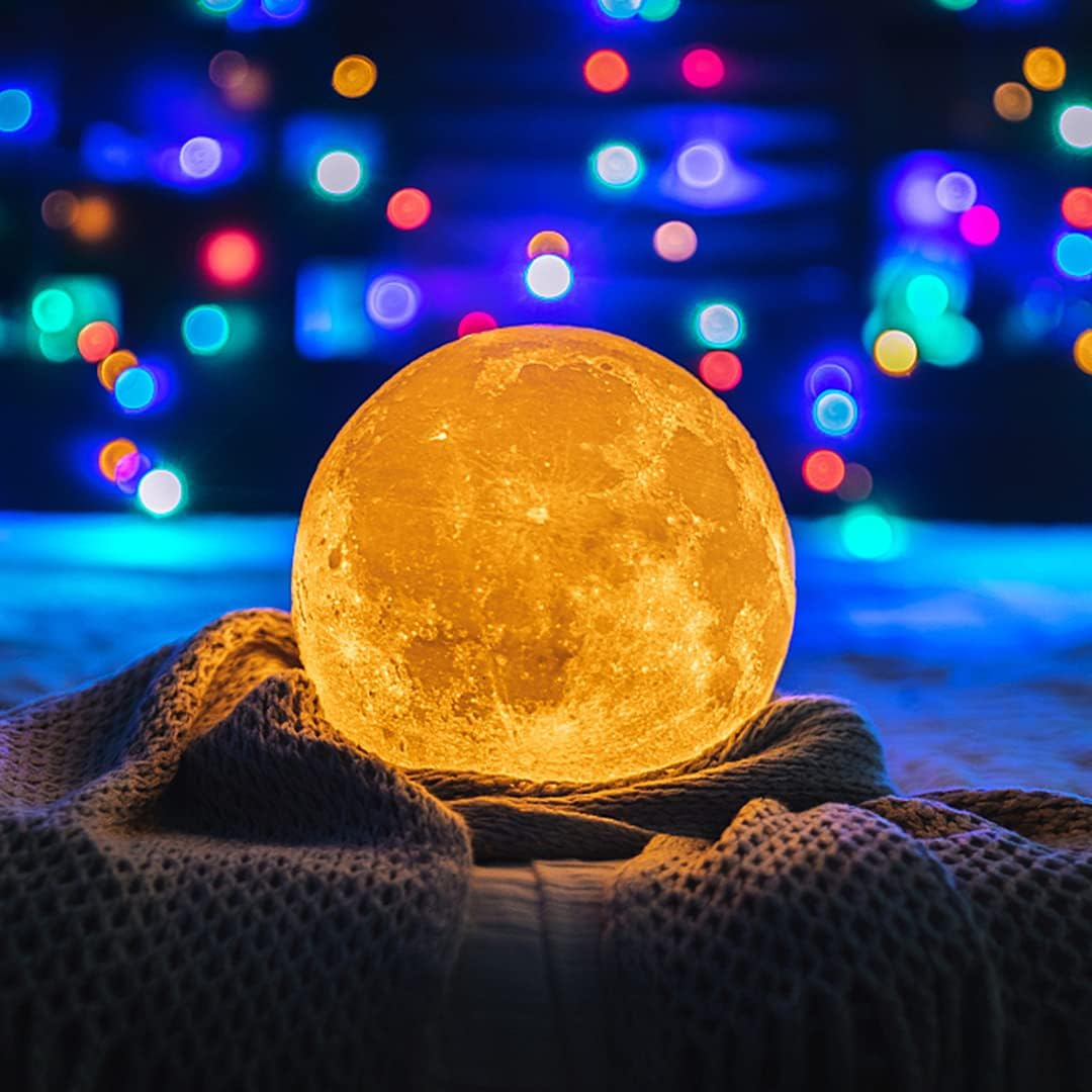 KHTAA 4PCS Large Sphere Light Resin Molds LED Silicone Molds for Resin with Wooden Lighted Base round Crystal Lamp Silicone Molds for Resin Art,Home Decor image number 3