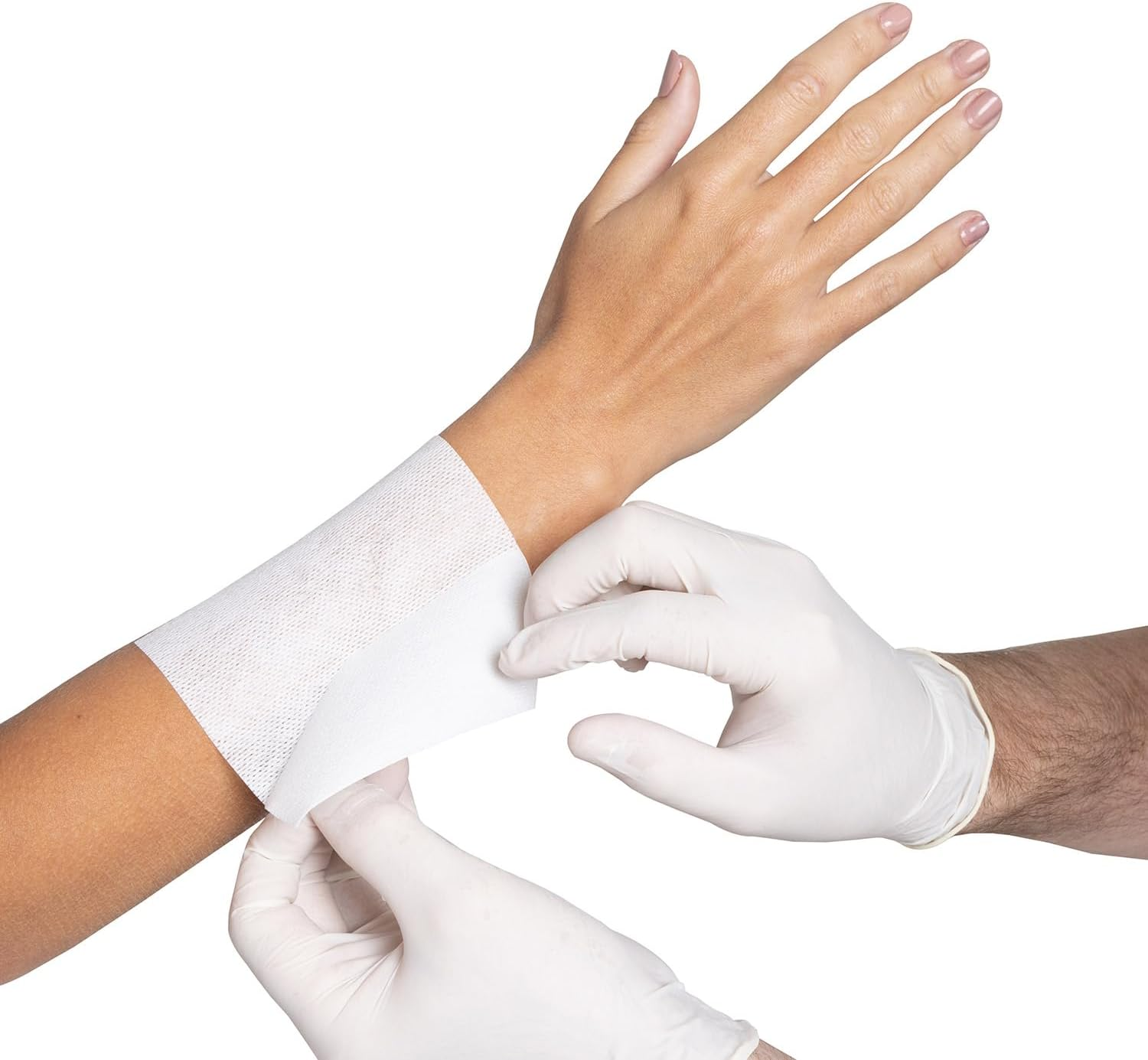 MEDSTOCK Non-Woven Fabric, White Fixer Roll, 10CM X 10M, 1 Roll, Wound Care, Adhesive Dressing Tape, Medical Device Securer, Flexible and Soft, Stable and Dependable, Increases Patient Comfort image number 2