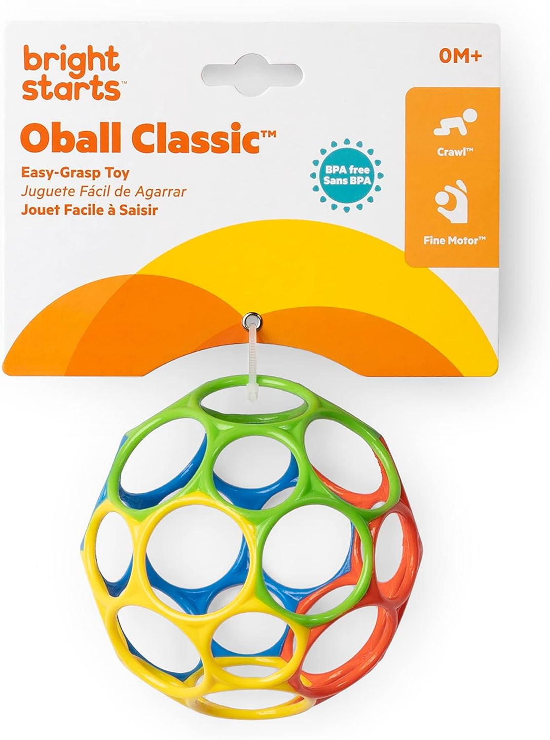 Oball Classic Ball - Red, Yellow, Green, Blue image number 4