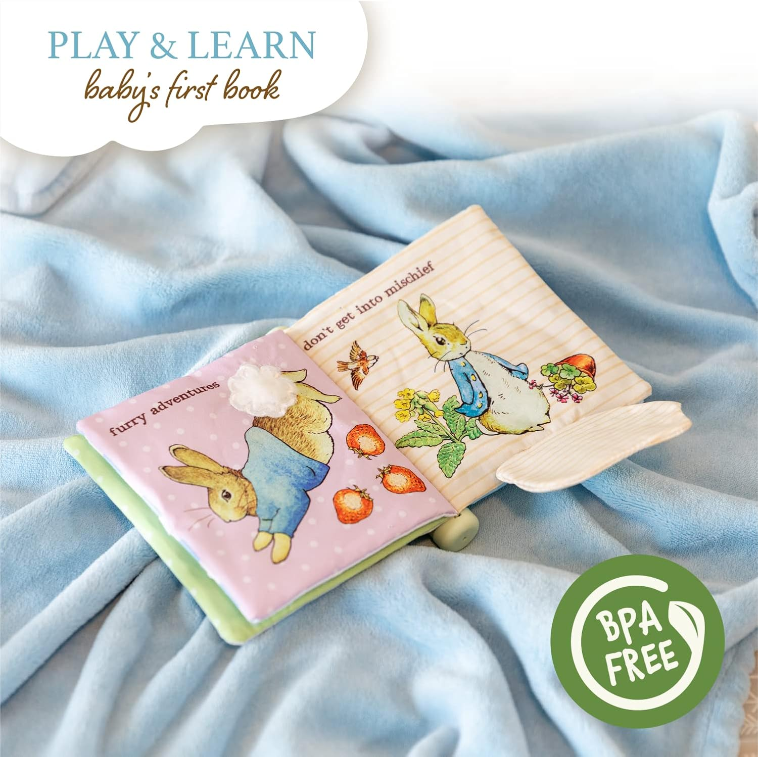 BEATRIX POTTER Soft Book: Peter Rabbit with Teether image number 1