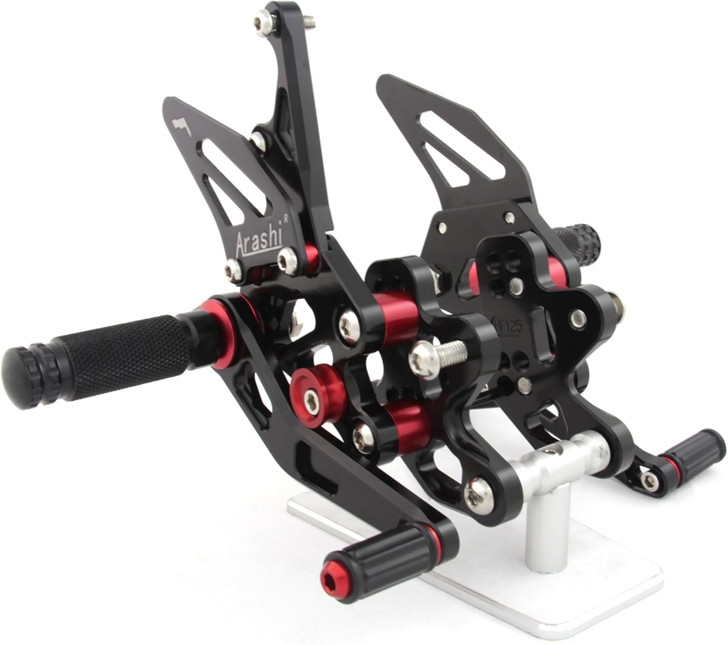 Adjustable Rearsets Compatible with Suzuki GSXR 600 750 2018-2023, Black image number 1