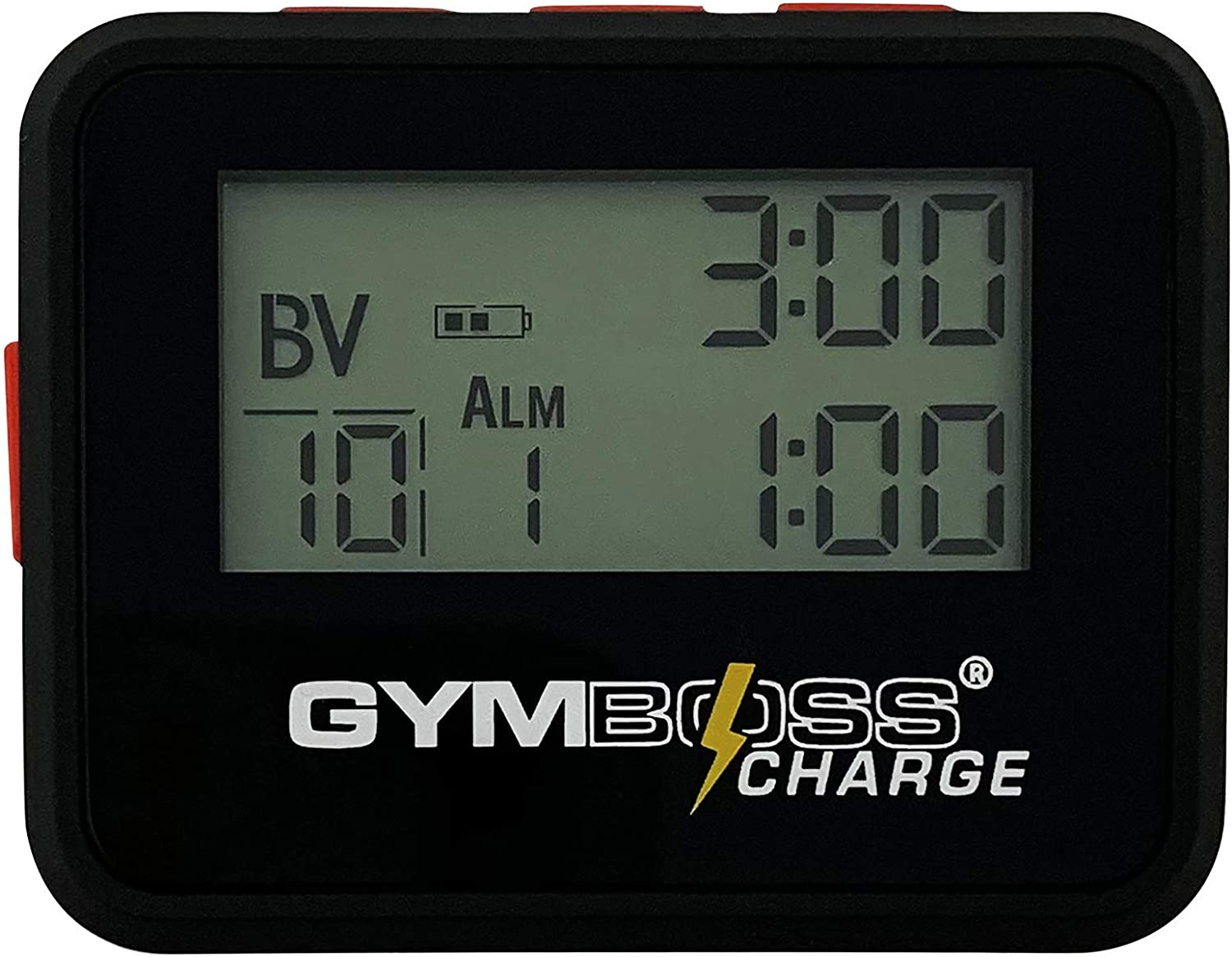 (Black Red) - Gymboss Charge Interval Timer and Stopwatch image number 2