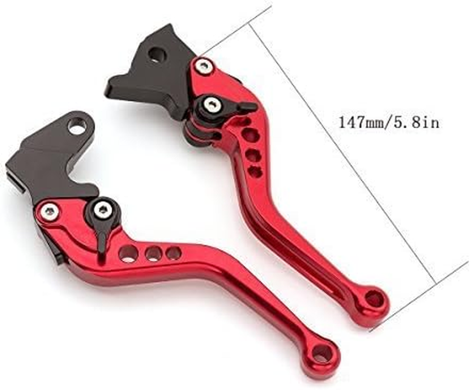 CNC Aluminum Short Adjustable Brake Clutch Levers Compatible with NC700 NC700S NC700X NC750 NC750S NC750X 2016-2020, CBR650F CB650F 2014-2020,CB650R CBR650R 2018-2020 image number 2