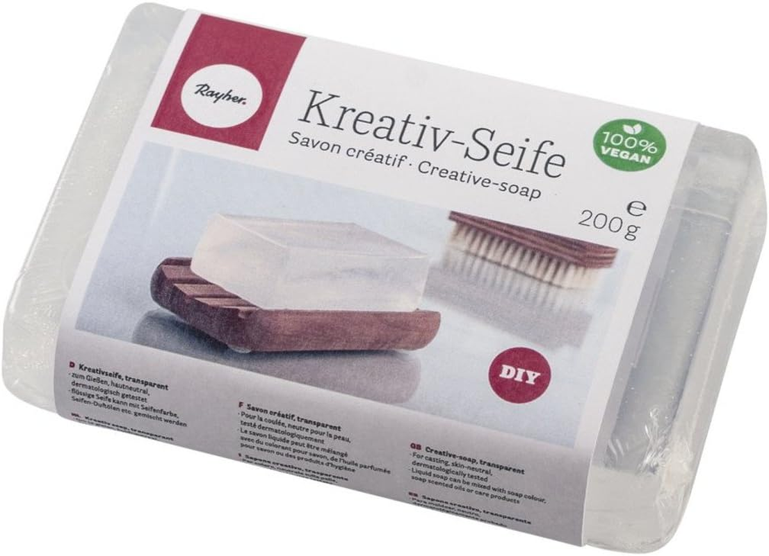 Rayher Creative-Soap, Transparent, Pad 200G, 200 G