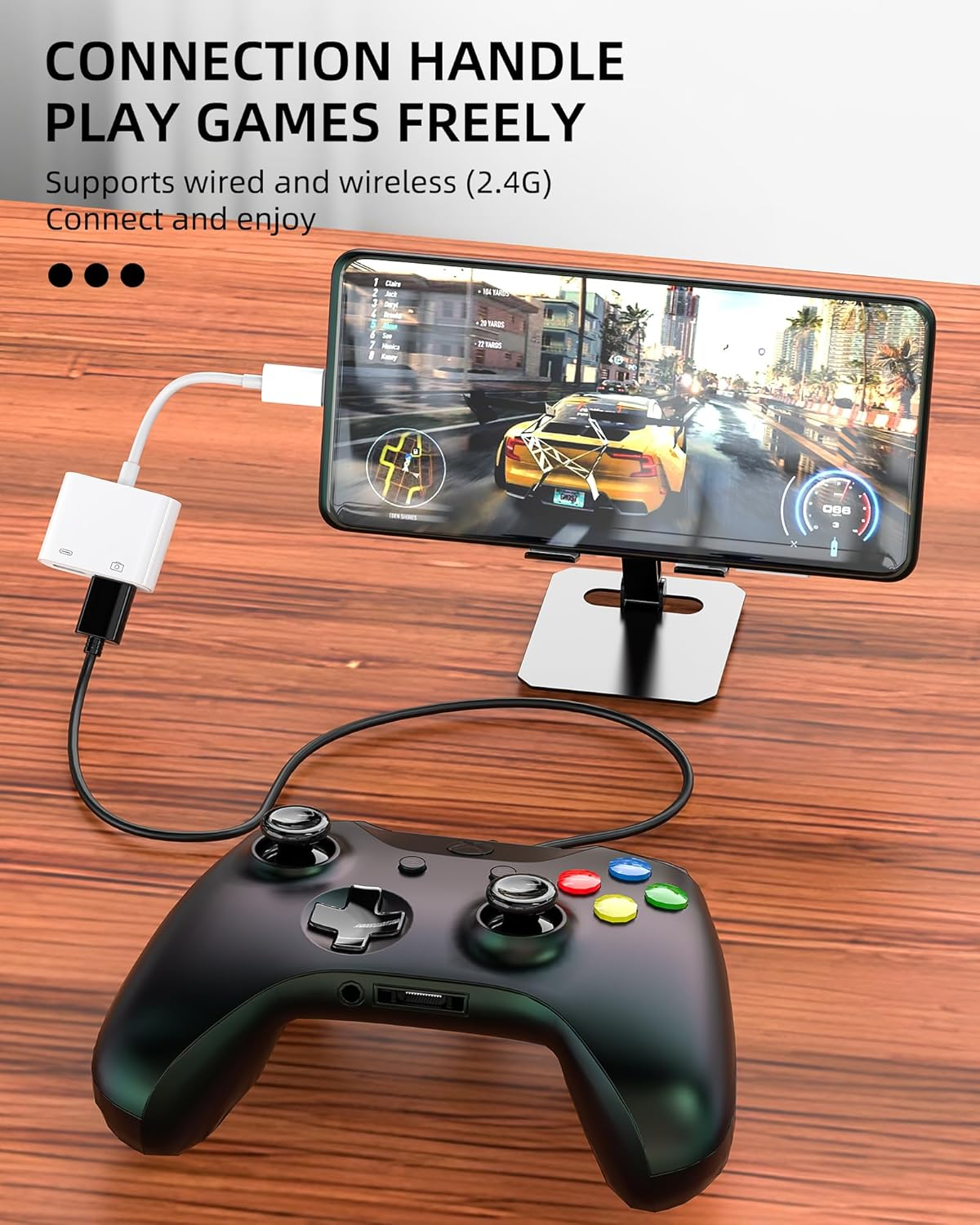 USB a to USBC Adapter(2In1) for Apple for Iphone 15 Pro Max plus for Ipad Type C Charger Converter Thunderbolt Charging Cable OTG Adaptador Keyboard Mouse Flash Drive Splitter Compatible for Samsung image number 1