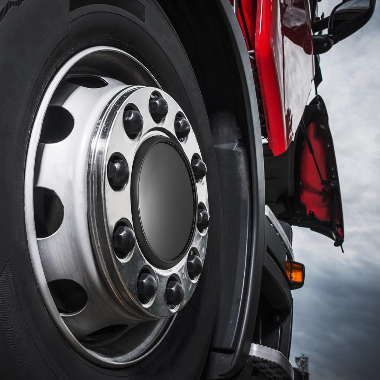 MUCKLILY 4Pcs Wheel Hub Caps for Rims Automotive Wheel Center Caps Compatible Car Models for Modification and Repair Easy to Install image number 5