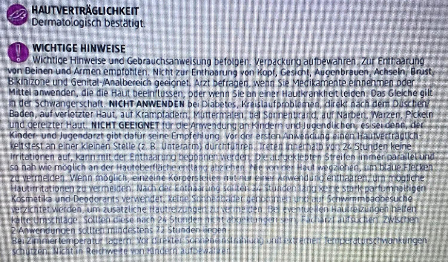 Balea Cold Wax Strips Body, Pack of 20 image number 2