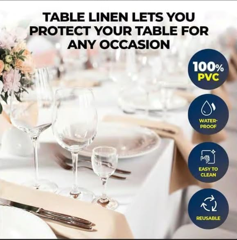 Tootoo 1PK Wedding Party Table Cover Cloth Plastic Table Cloth Birthday Random 7 Colour image number 1