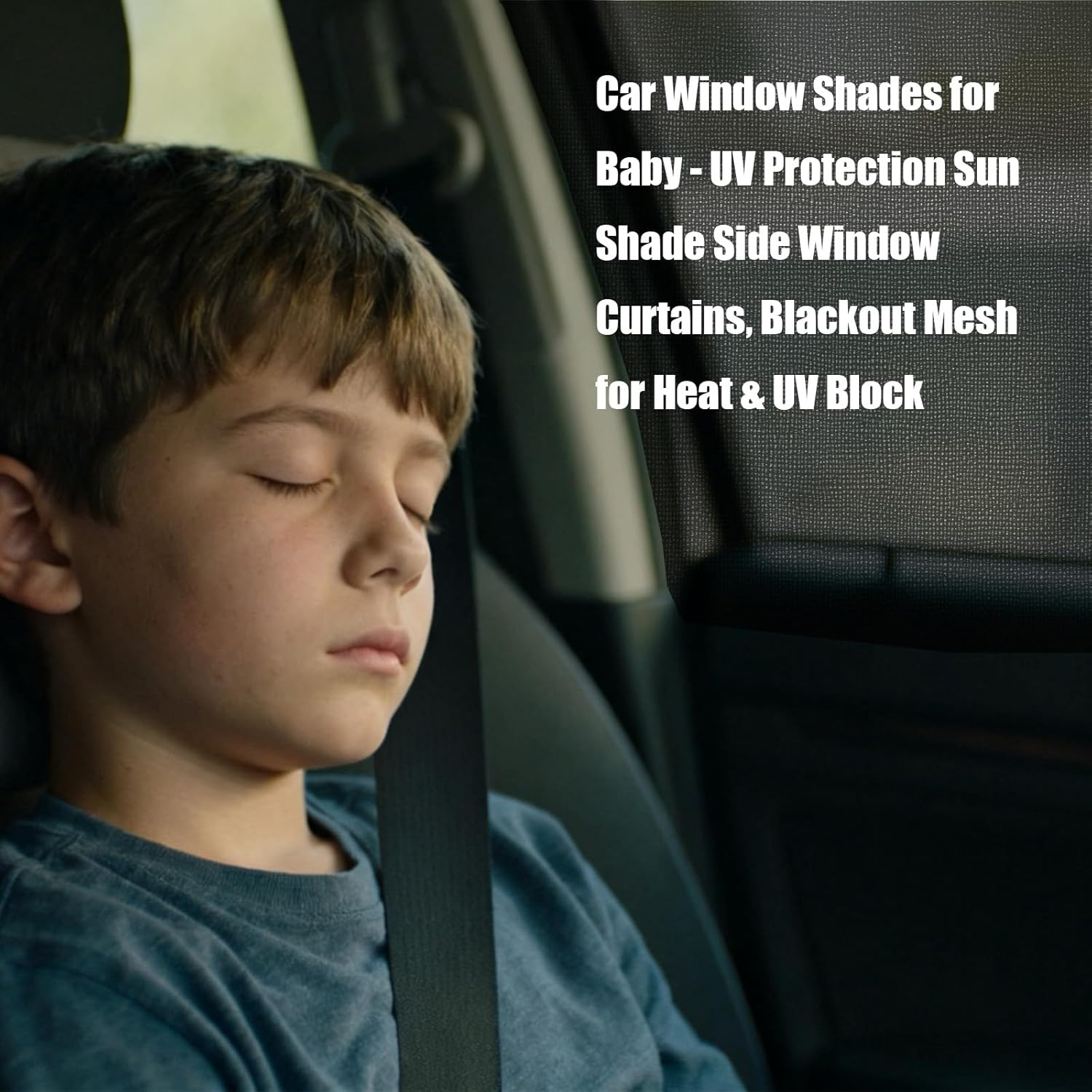 2 Pieces of Car Window Shades, Heat Insulation Car Sun Shade,Car Window Shade for Baby, Used for Blocking Sunlight, Heat Insulation and Protecting (B Model 100G[High-Elastic Front Window] Pair Set *1) image number 5