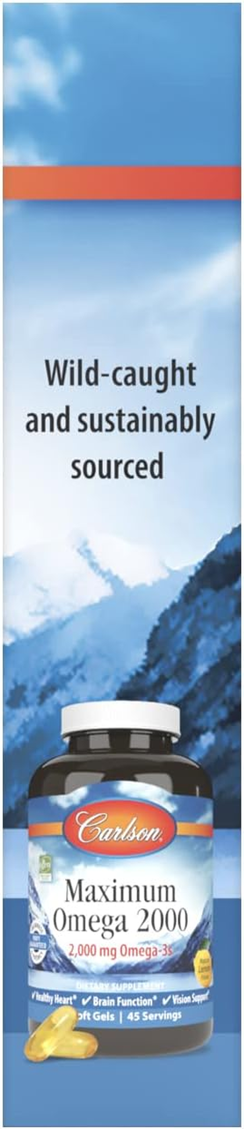 Carlson Labs - Maximum Omega 2000 Travel Pack Natural Lemon 2000 Mg. - 30 Softgels image number 3