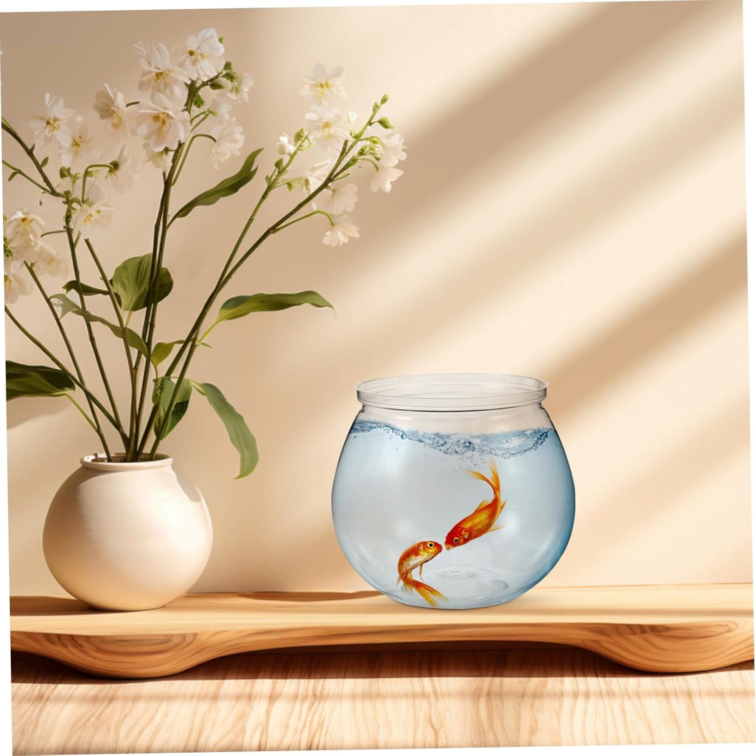 Gatuida 3Pcs Fish Bowl Aquarium Betta Fish Tank for Decor Pet Material Easy Maintenance for and Small Aquatic Pets image number 6