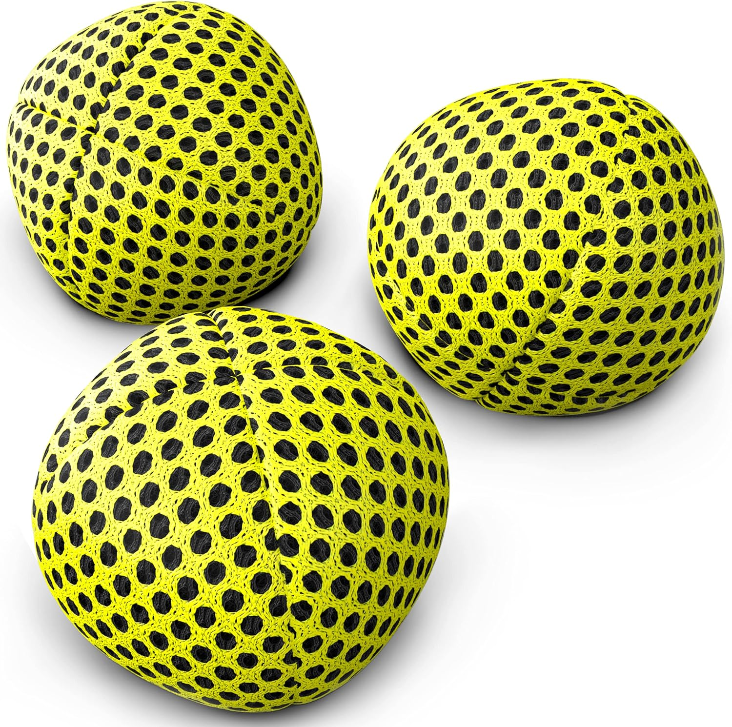 Speevers Juggling Balls for Beginners and Professionals, Xballs Set of 3 Fresh Design - 5 Beautiful Uni Colors Available, 2 Layers of Net Carry Case, Choice of the World Champions 120G (Blue)