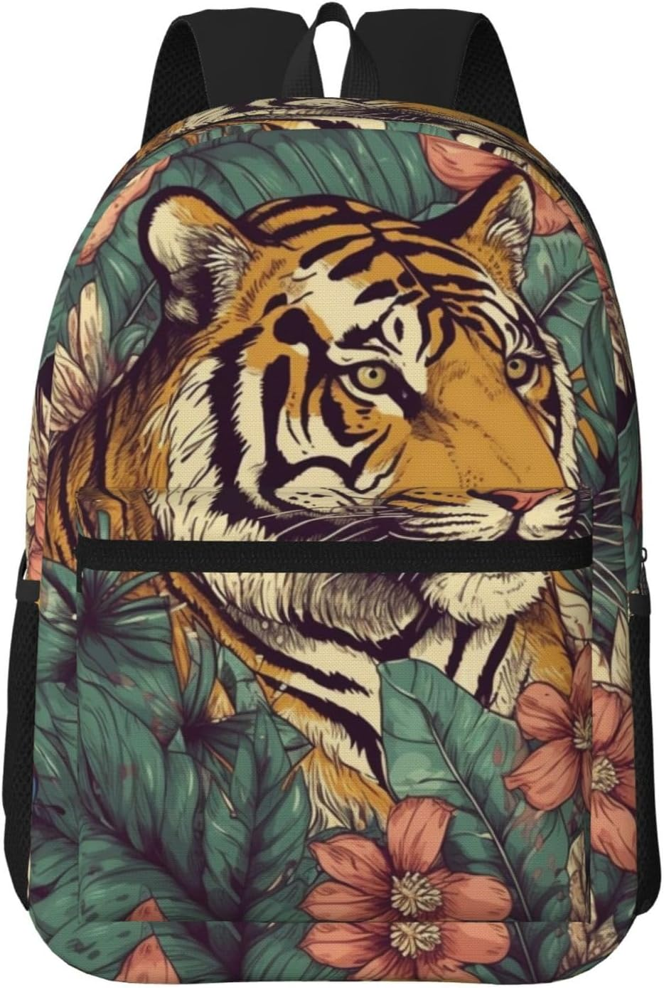 AQRJKHD Tropical Tiger Travel Backpack for Women Work Business Backpack Purse 15.6 Inch Laptop Backpack for Men image number 2