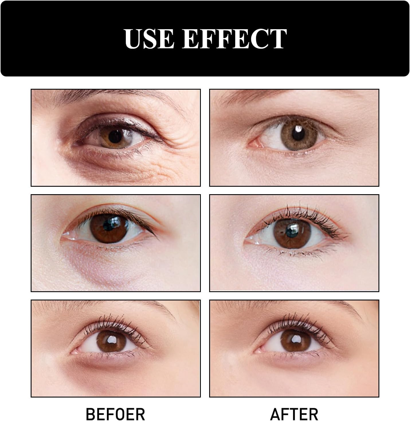 Instant under Eye Tightener, Instant Firming Eye Tightener, Lifts Firming anti Aging Auge Serum, anti Wrinkle Auge Cream, Tightening Lifting Sagging Skin for Puffiness and Bags under E/Yes (1Pcs) image number 1