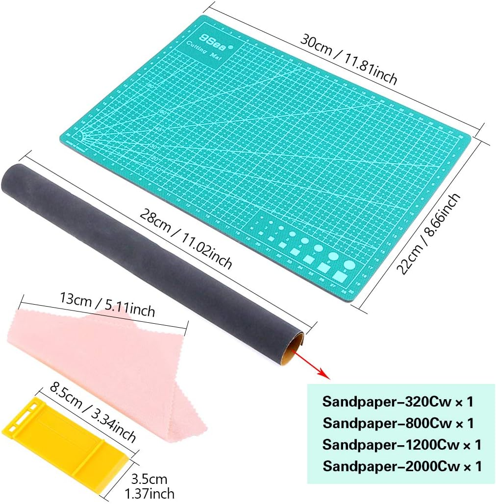 Swpeet 55Pcs Gundam Modeler Basic Tools with Duty Plastic Container, Professional Gundam Model Tools Kit Perfect for Model Kit Building Beginner Hobby Model Assemble Building(Gundam Kit - 11) image number 4