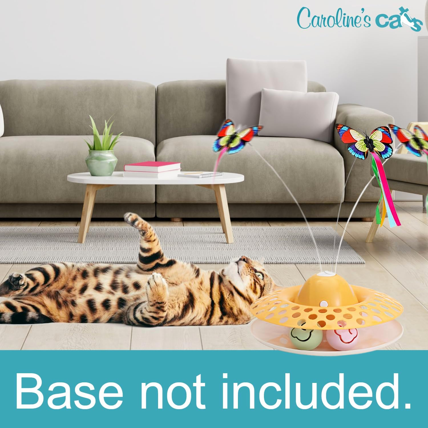 Caroline'S Cats Fluttering Butterfly Cat Toy Refill, Replacement Butterflies, Fits All for Paws and Several Other Brands image number 4