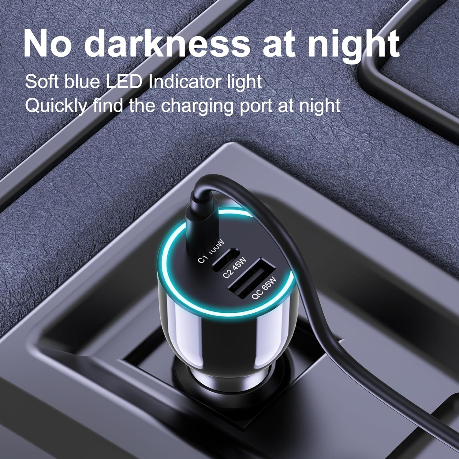 165W USB C Car Charger, 3-Ports PD 100W PPS 45W QC65W Super Fast Charging for Macbook Pro Air Iphone 16 15 Pro Max Ipad Samsung Galaxy S24/23 and More