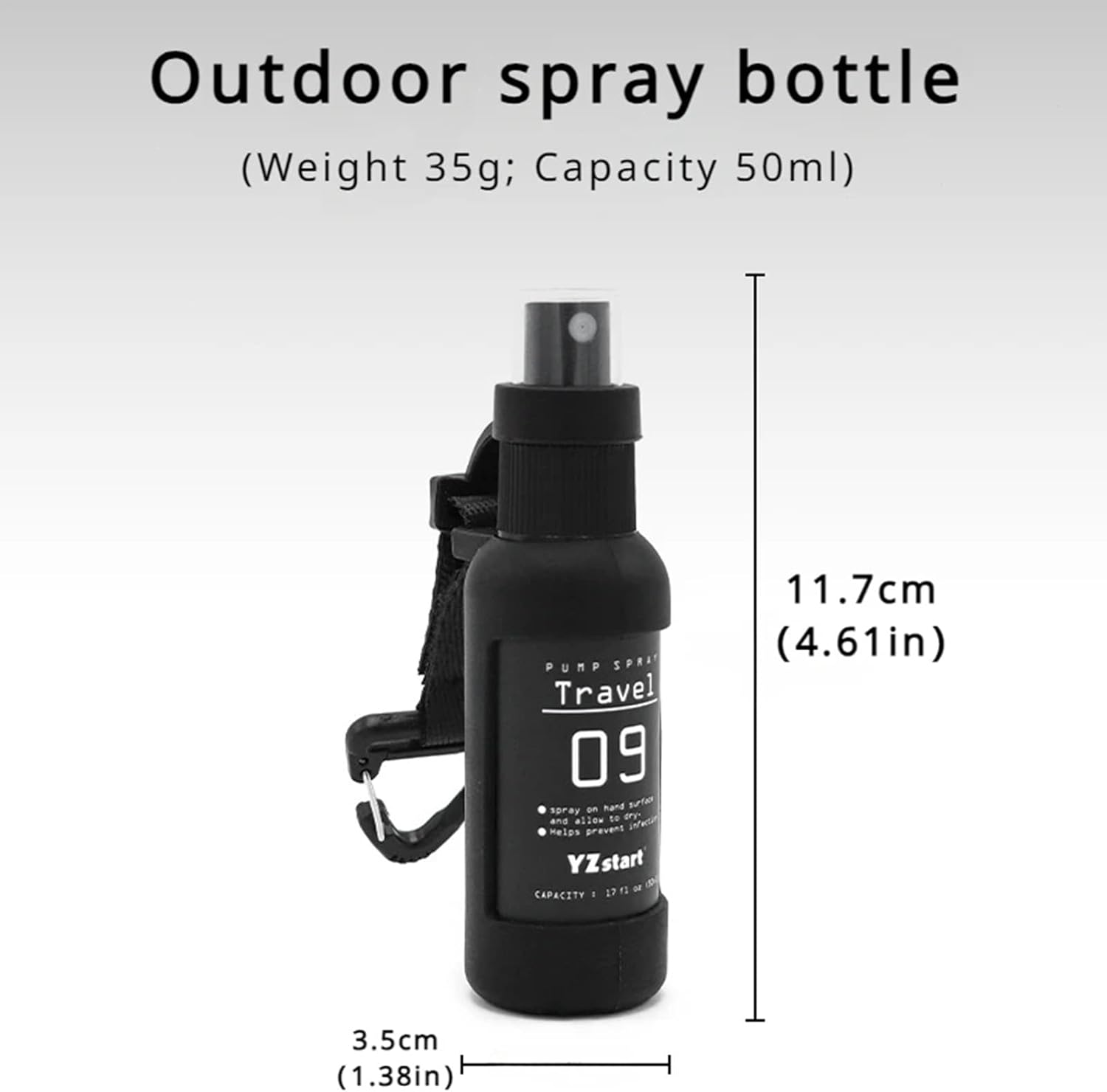 Fine Mist Spray Bottle, 50Ml Empty Empty Mist Travel Mist Atomizer - Reusable Atomizer Travel Spray Fleet for Toners, Hairdressing, Fragrance, Samples image number 6