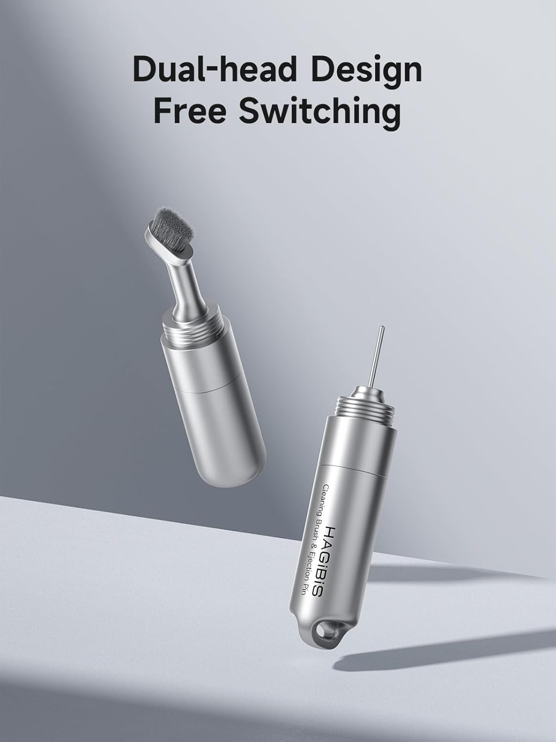 Hagibis SIM Card Tray Removal Tool with Cleaning Brush, 2 in 1 EDC Portable Keychain Eject Pins Reset Needle Opener Cleaning Pen for Iphone Airpods Pro image number 4