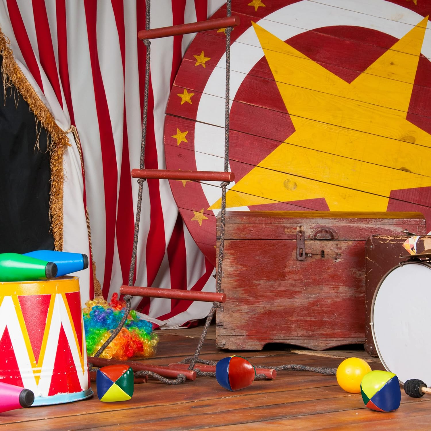 Relaxdays 10037946 Juggling Balls, Set of 5, Professionals, Beginners, Soft Juggling Balls, Children, Adults, Juggling Set, Diameter 6.5 Cm, Colourful image number 6