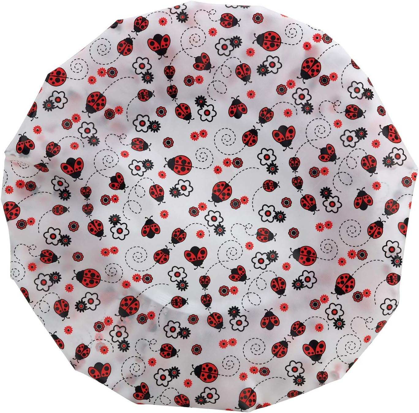 Bodylife Shower Caps 3 Pack Reusable Waterproof Bath Caps Elasticated Single Layer PEVA Shower Caps 27Cm image number 5