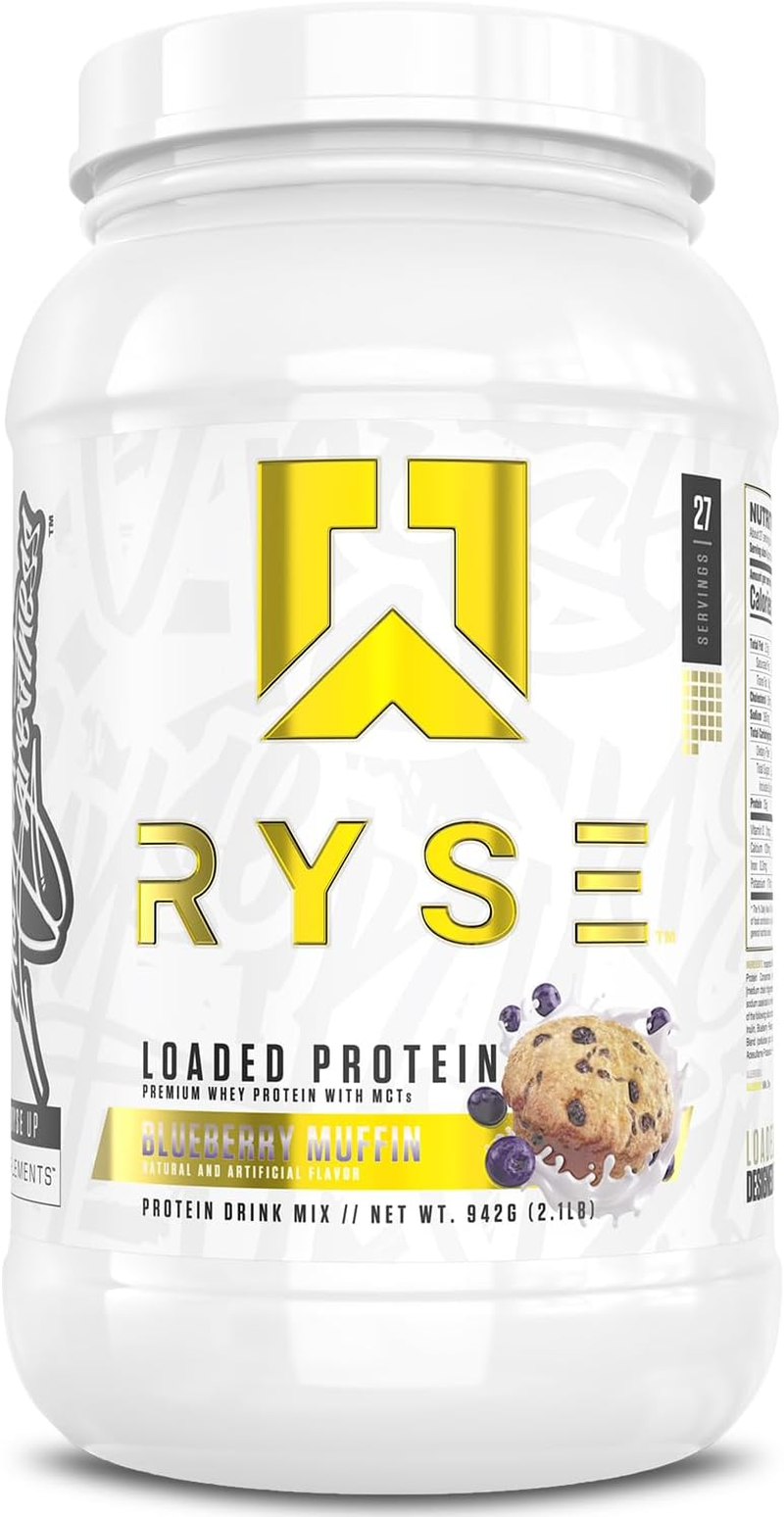 Ryse Loaded Protein Powder, Blueberry Muffin 907 G image number 2