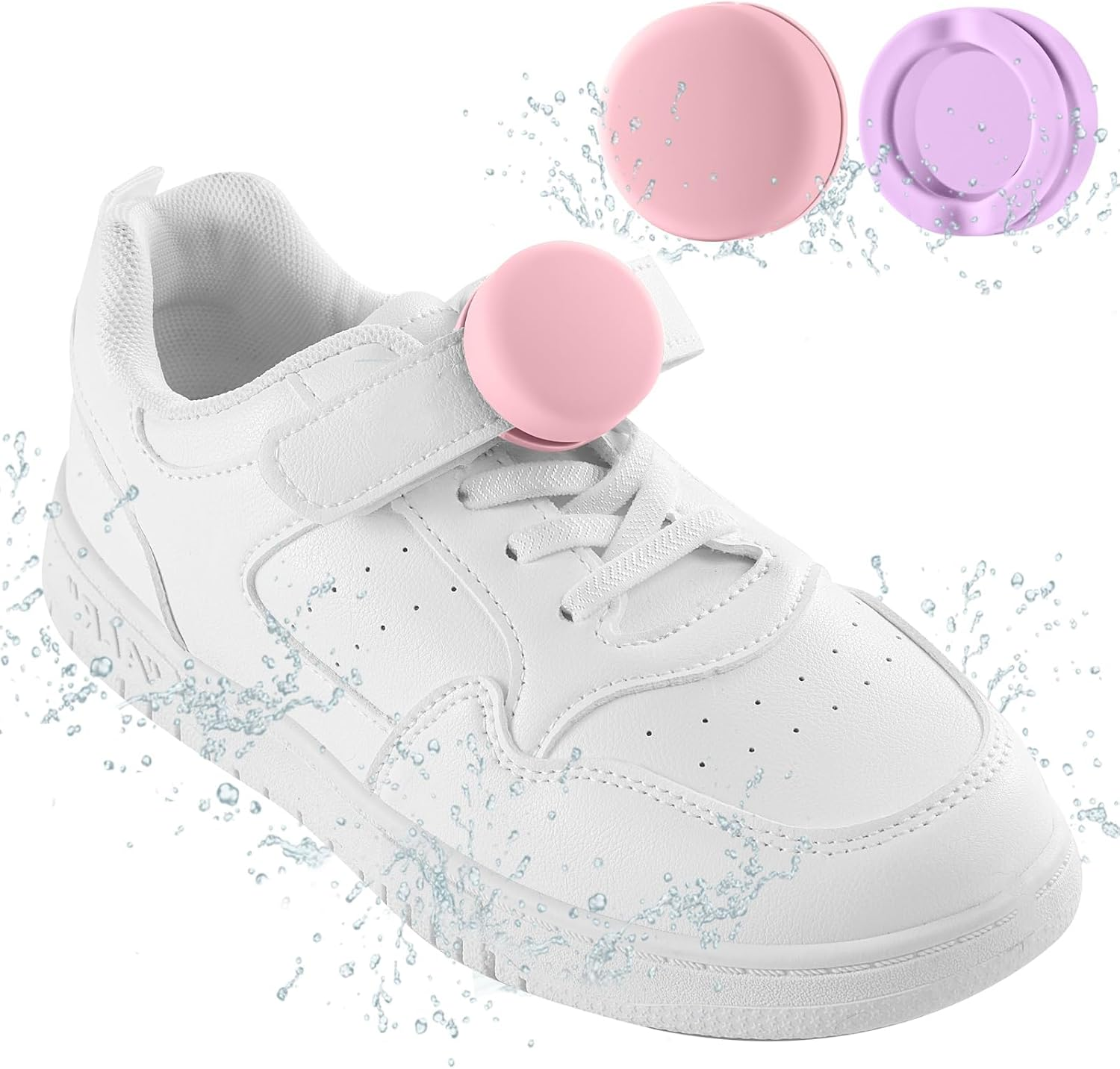 Hidden Silicone Air Tag Case Holder for Children Shoes Shoestring Accessories, Waterproof GPS Tracker Covers for Backpack, Pet, Dog, Cat Collar (Black, Blue, Pink Purple) image number 3