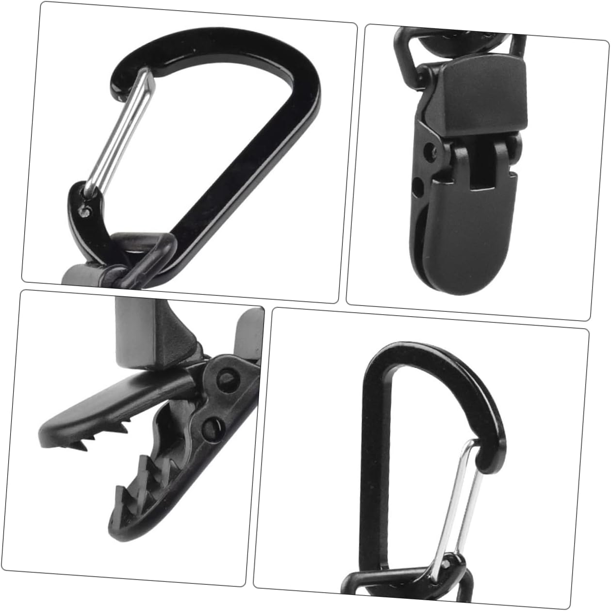 12 Pcs Heavy Duty Shade Sail Tarp Clips Secure Clamp Outdoor Camping Tent Hardware Kits for Canopy Awning Tarp Hold Down image number 3