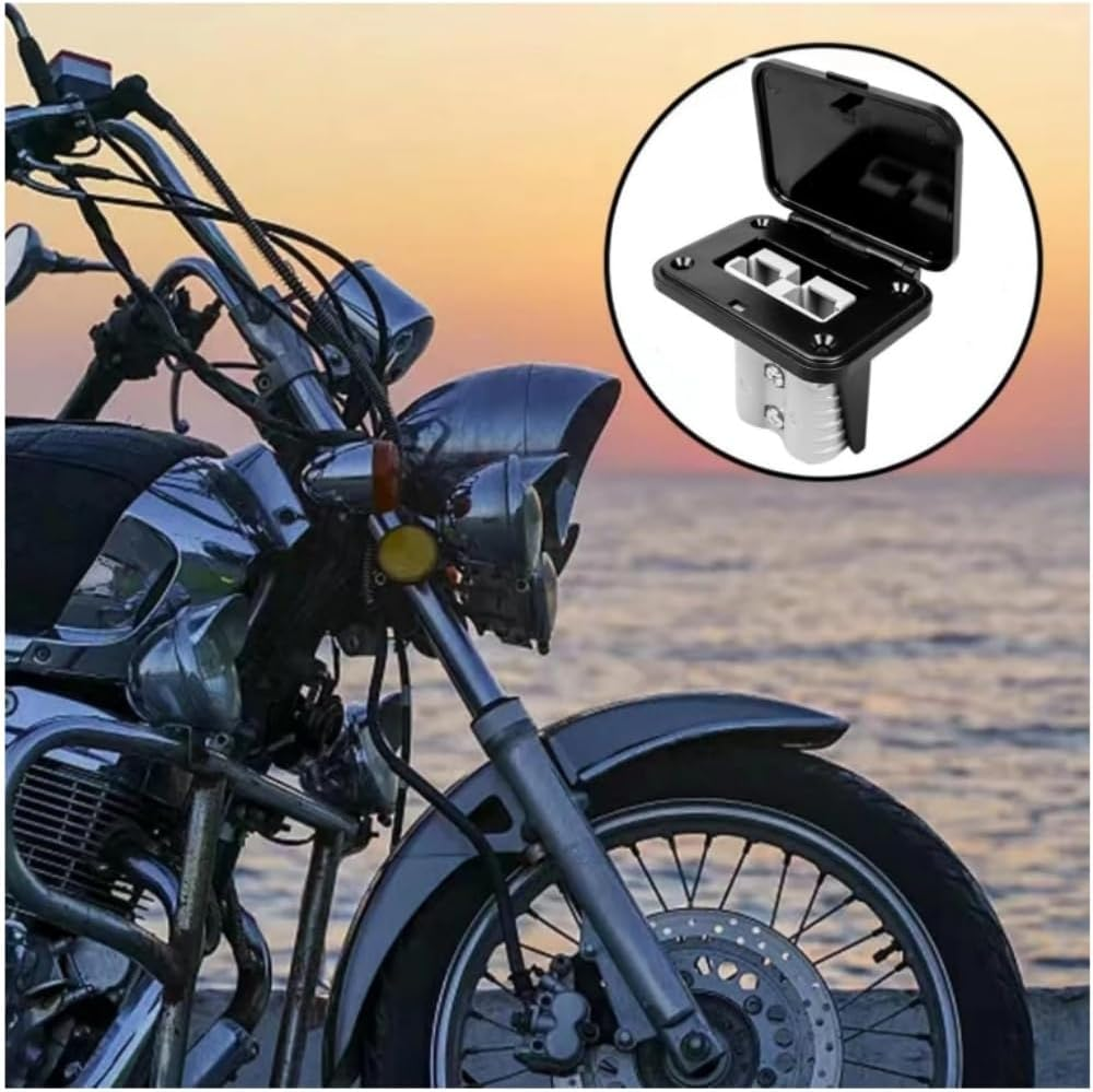 Fabselection 50A 12-24V DC Flush Mount Recessed Plate, Plug Mounting Panel for Anderson SB50 Series Connectors image number 2