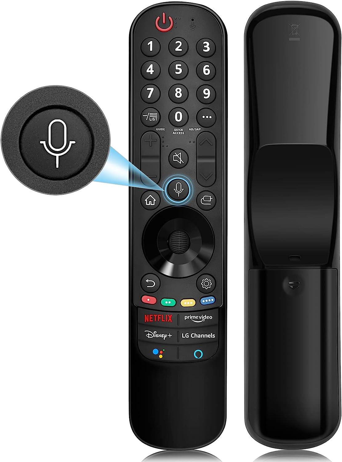 Voice Magic Remote Control for LG 2018-2024 UHD OLED QNED Nanocell 4K 8K Smart Tvs, Replacement Remote with Pointer Function AN-MR18BA, AN-MR19BA, AN-MR20GA, AN-MR21GA, MR22, MR23, MR24 image number 1