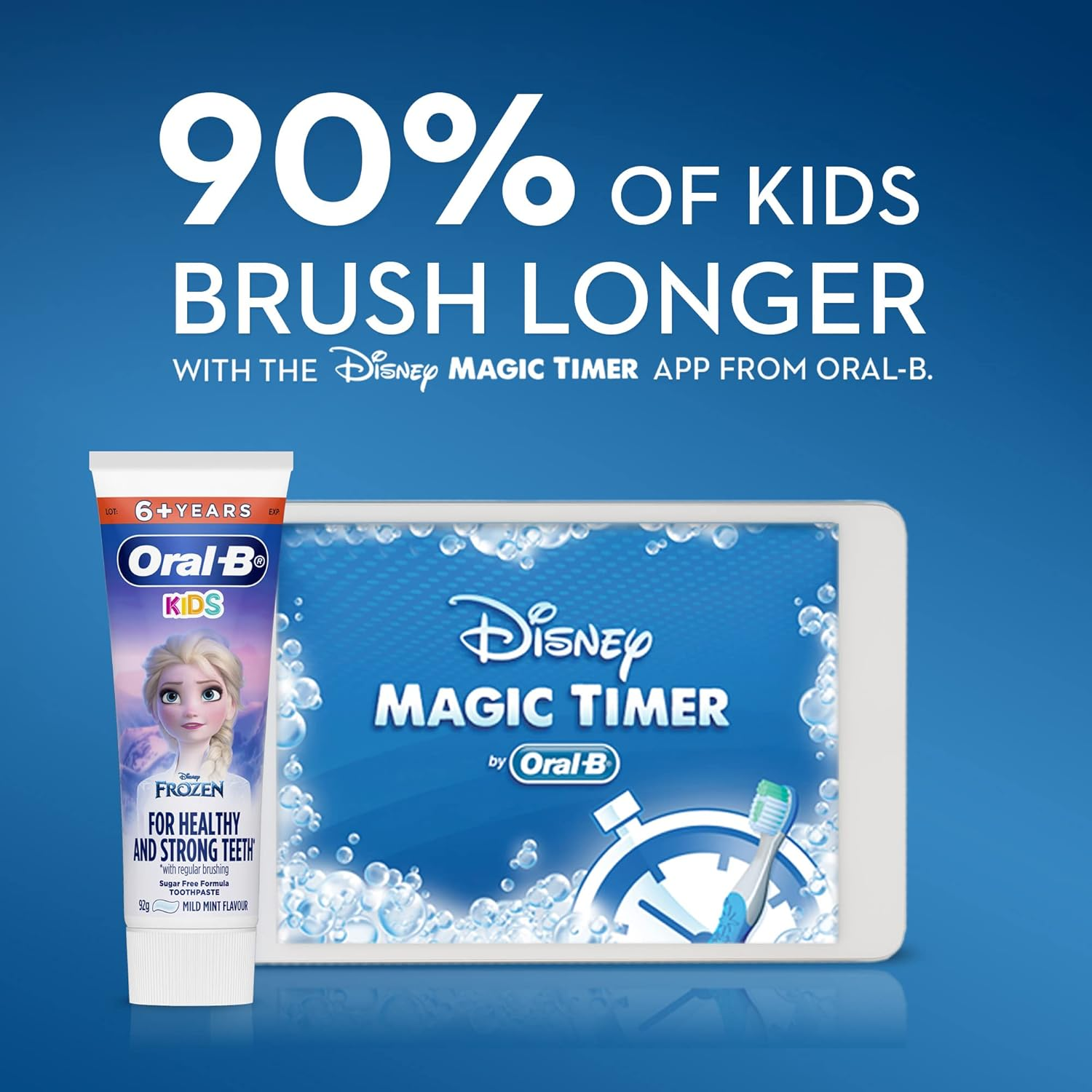 Oral-B Kids Toothpaste Frozen 6+ Years, 92G (Pack of 3) image number 5
