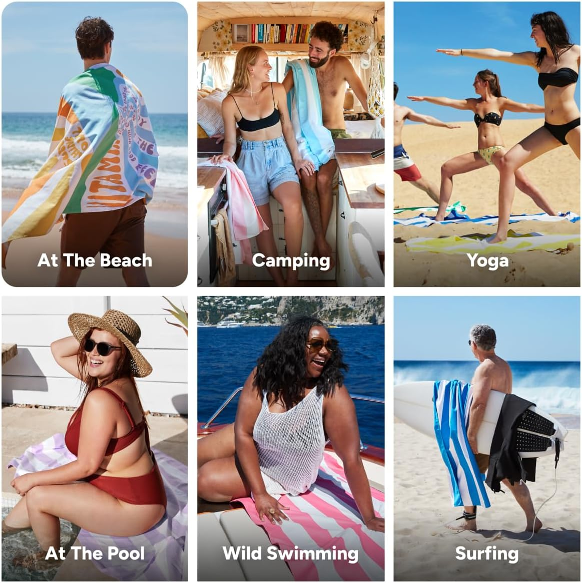 Dock & Bay Beach Towel - Quick Dry, Sand Free - Compact, Lightweight - 100% Recycled - Includes Bag - Vitamin Sea - Large (160X90Cm, 63X35) image number 4