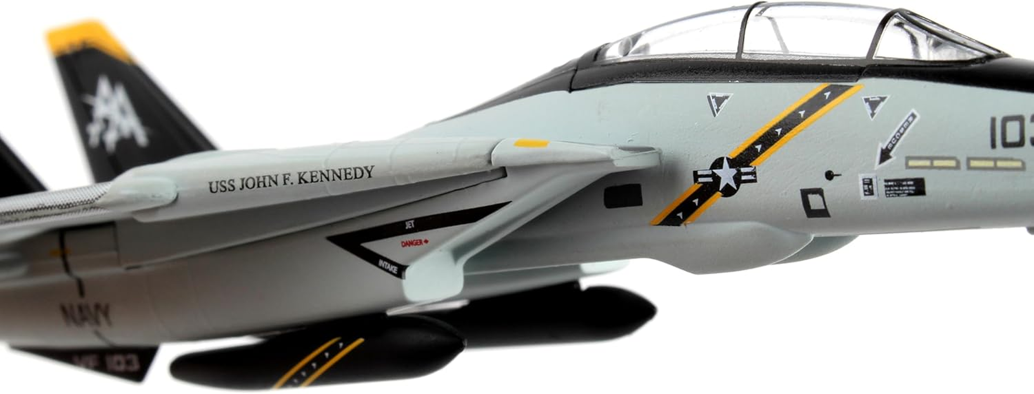 Daron Worldwide Trading Postage Stamp F-14 Tomcat Vf-103 Jolly Rogers 1/16O Scale Airplane Model image number 1