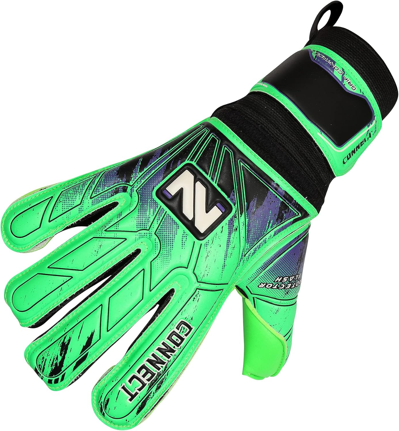 Connect Goalkeeper Gloves Premium Grip, Goalkeeper Gloves Kids, Youth & Adult, Football Gloves with Finger Support, Goalie Gloves, Goalkeeping Gloves Size 4/5/6/7/8/9/10 image number 6