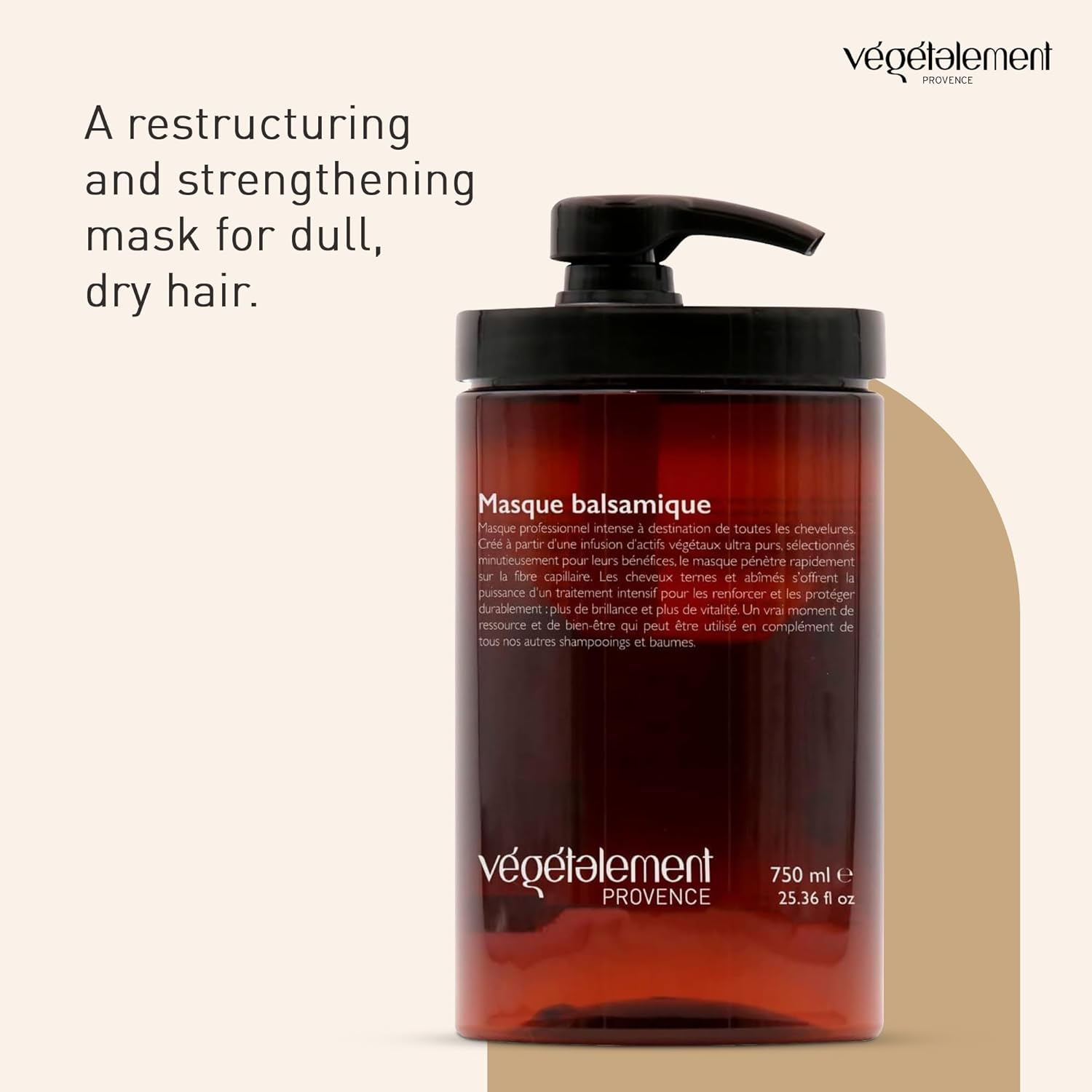 VEGETALEMENT ORGANIC Hair Mask, Plant-Based Hair Treatment Mask for Dry and Damaged Hairs, 750Ml, Cruelty Free with Jojoba Oil & Marula Oil for Strengthening and Repairing image number 5