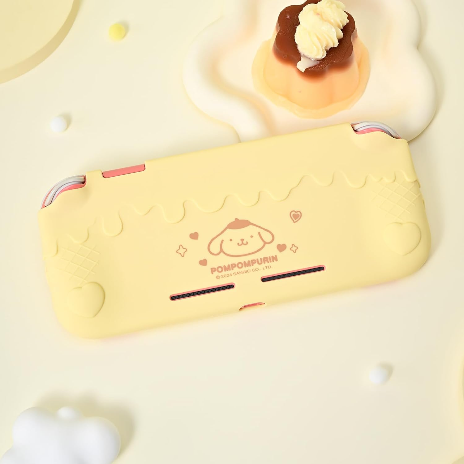 Kuitmor Protective Case for Switch Lite,Kawaii Switch Cover Case,Anti-Scratch Soft Silicone Protective Shell for Switch Lite 2019 with 2 Thumb Grip Caps - BDG image number 6