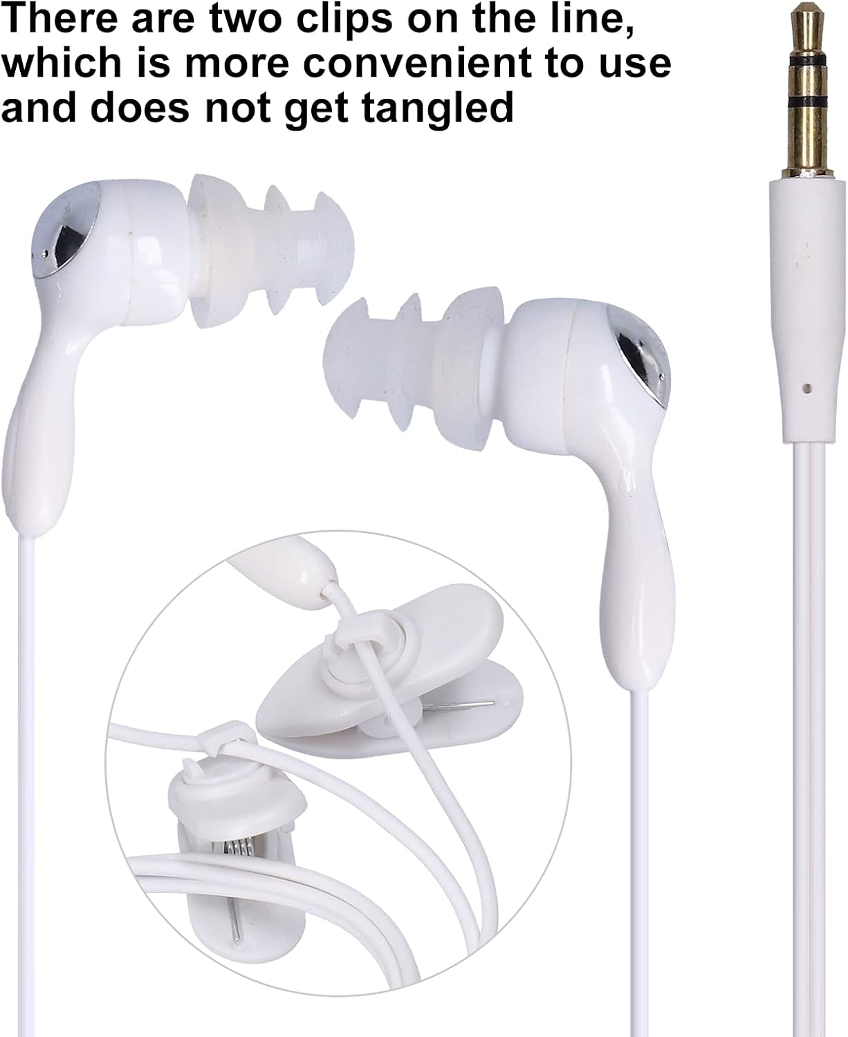 3.5Mm Plug Waterproofinear, Underwater Earbuds with 2 Clips and Replace Earplugs, Bone Conduction Headphones for Swimming Running Surfing image number 6
