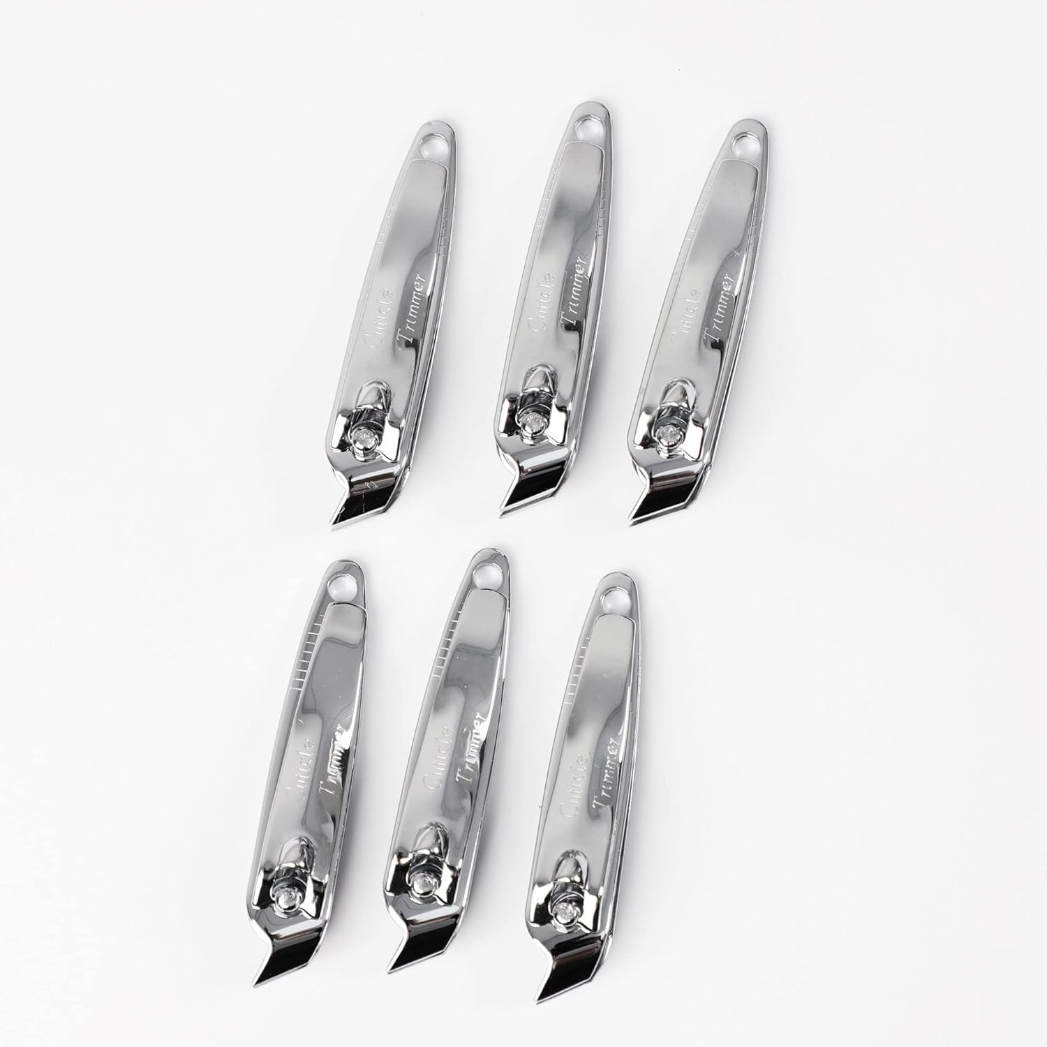 Uxcell 6 PCS Sharp Nail Clippers Set, Metal Slanted Edge Toenail Clippers, Silver Tone Fingernail Clipper, Manicure Tool Pedicure Nail Clipper Cutter for Men Women Nail Cleaner image number 5
