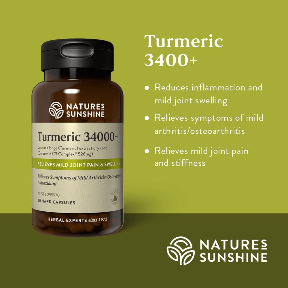 Nature'S Sunshine Turmeric 34000+ 60 Capsules image number 1