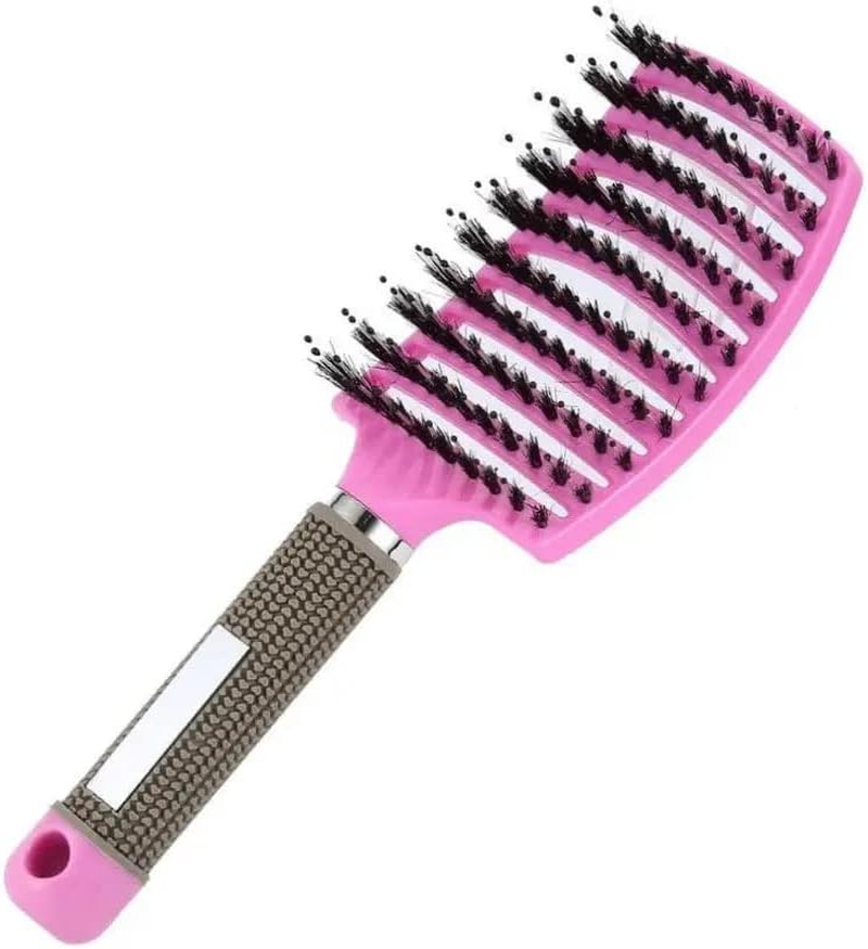 Magic Detangling Hair Brush (Purple) - Fuchsia image number 6