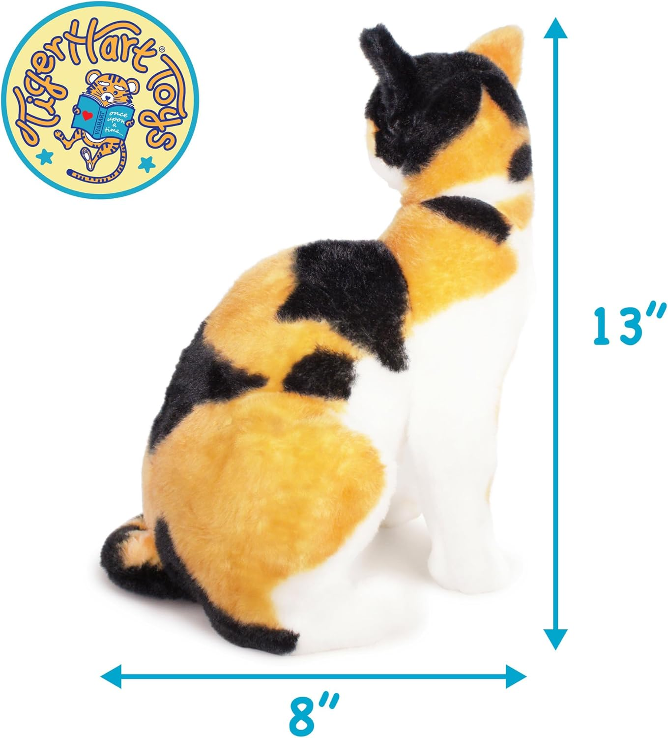 Catalina the Calico Cat - 13 Inch Stuffed Animal Plush - by Tigerhart Toys image number 4