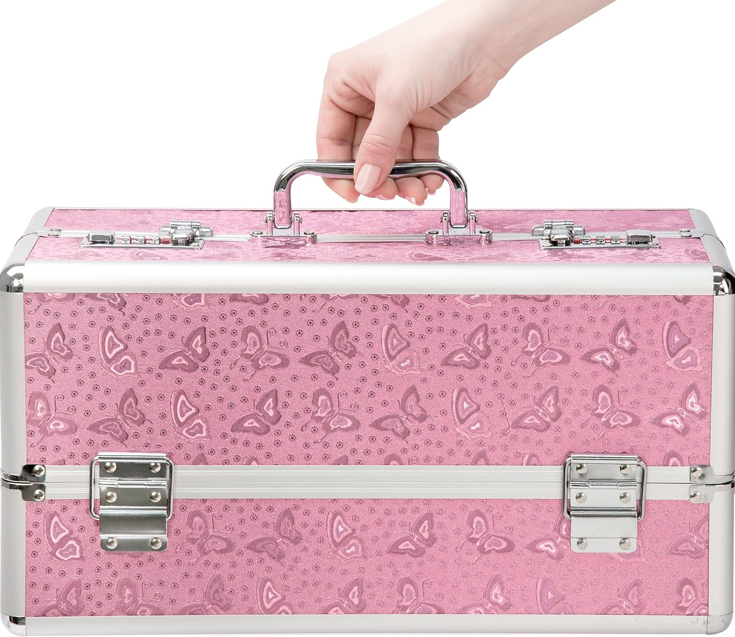 BMS Lockable Large Vibrator Case, Pink image number 1
