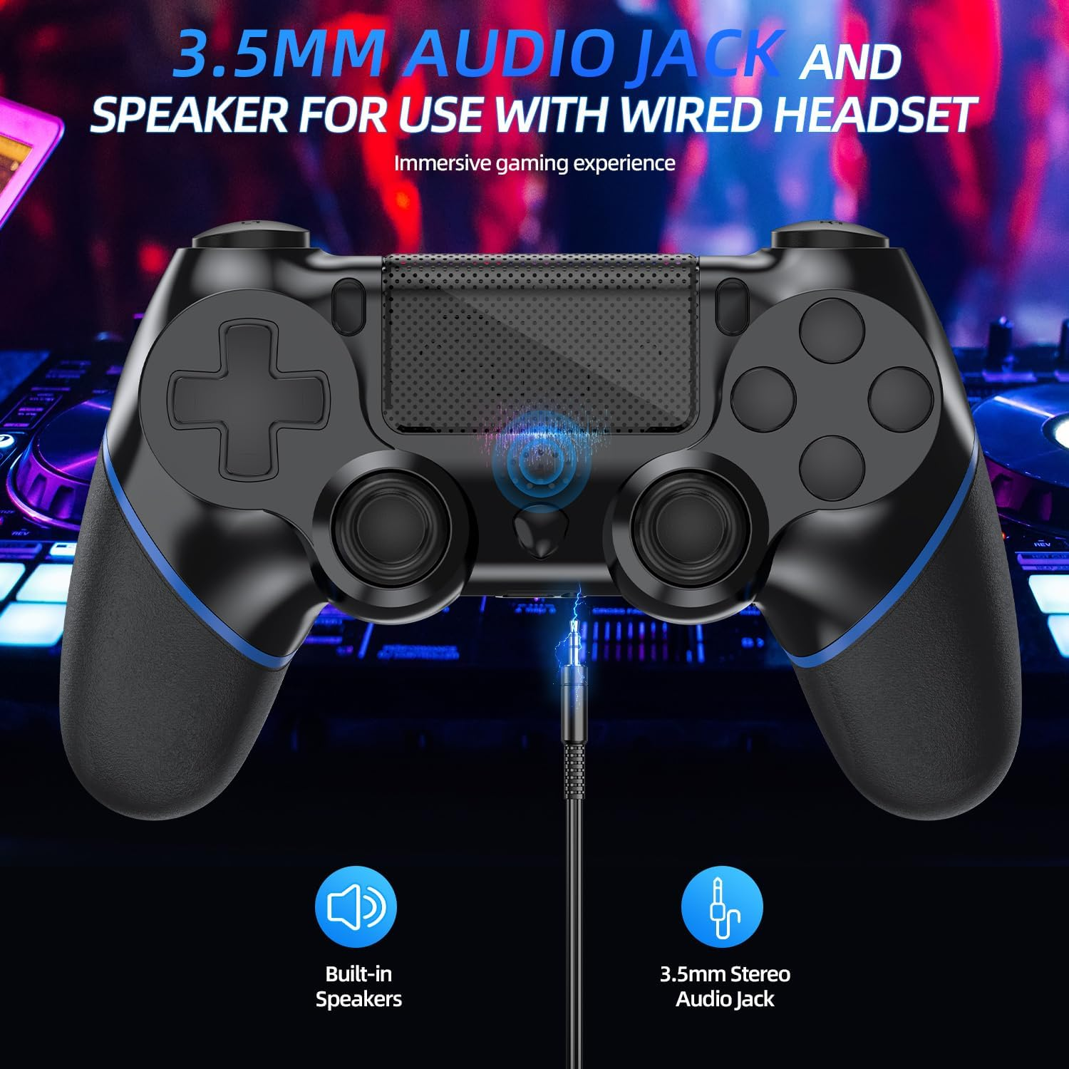 Turquvix Wireless Controller Compatible with Ps4/Pro/Slim image number 4