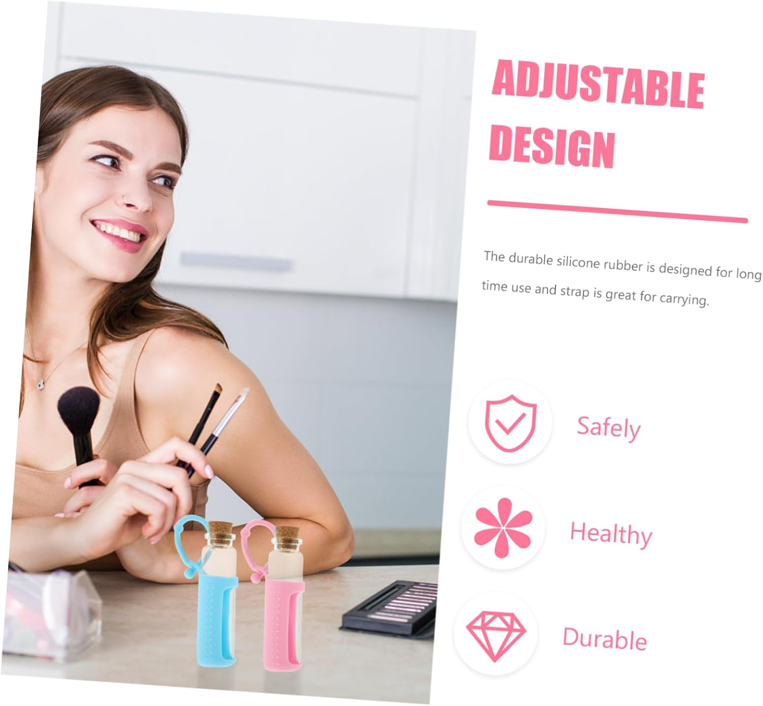 BESTYASH 6Pcs 10Ml Silicone Roller Bottle Covers Essential Oil Protector Sleeve Protective Case for Travel and Storage image number 5