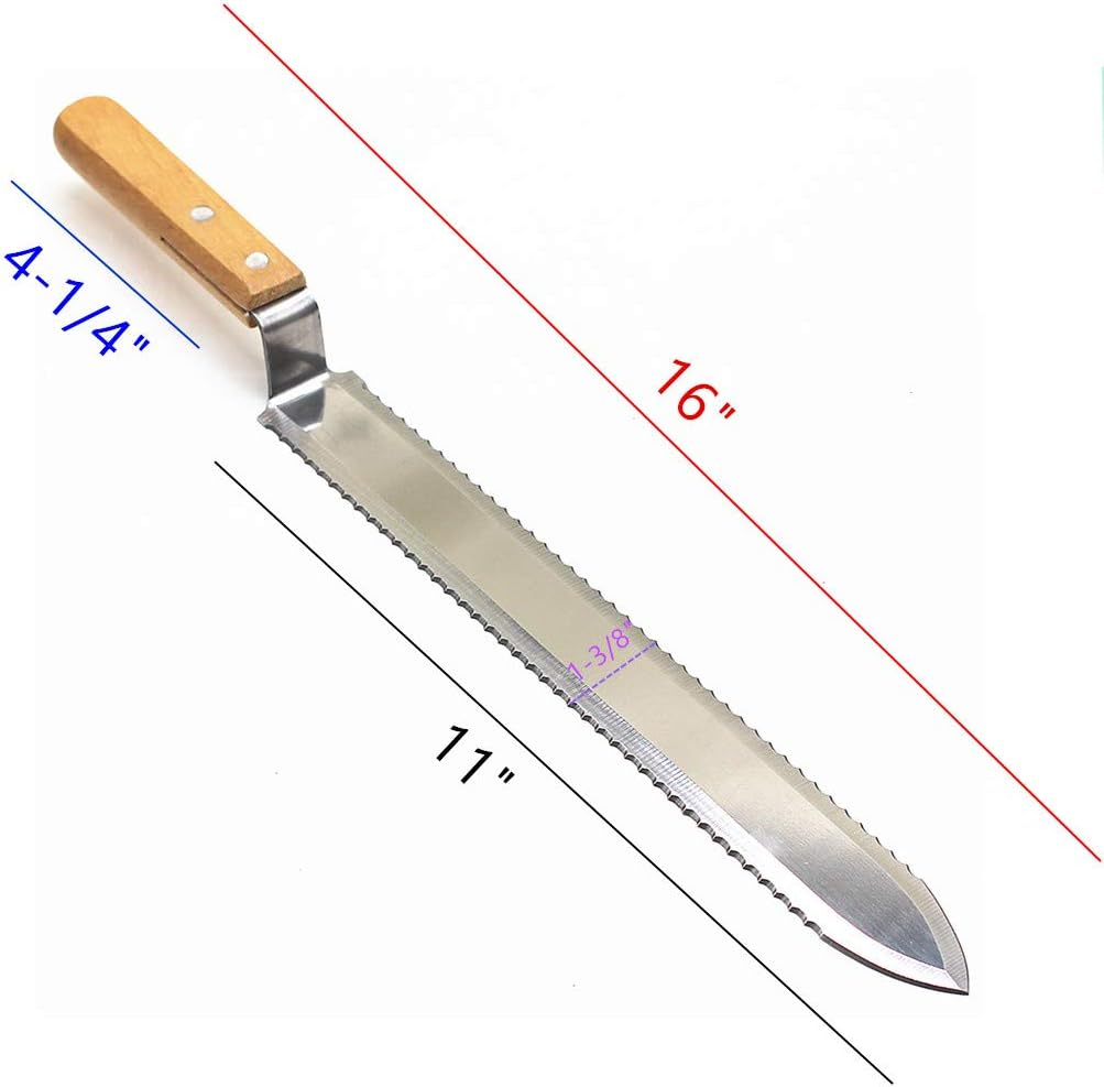 WEICHUAN Stainless Steel Serrated Uncapping Knife - Beekeeping Equipment Bee Hive Hand Tool Beekeeper Tool image number 4