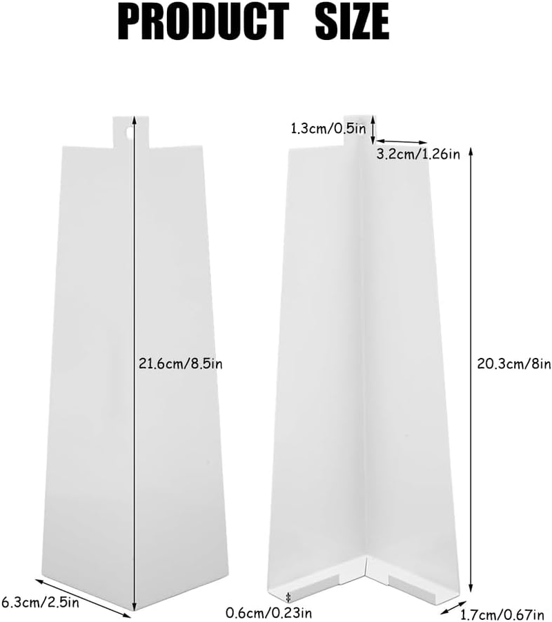 8 Pcs Aluminum Wall Panel Corners, 8 Inches with 8 Nails White Outer Wall Panel Corner Caps, Smooth Wall Panel Corner Edges House Outer Wall Panel Corners Used for Connecting Outer Wall Panel Corners image number 4