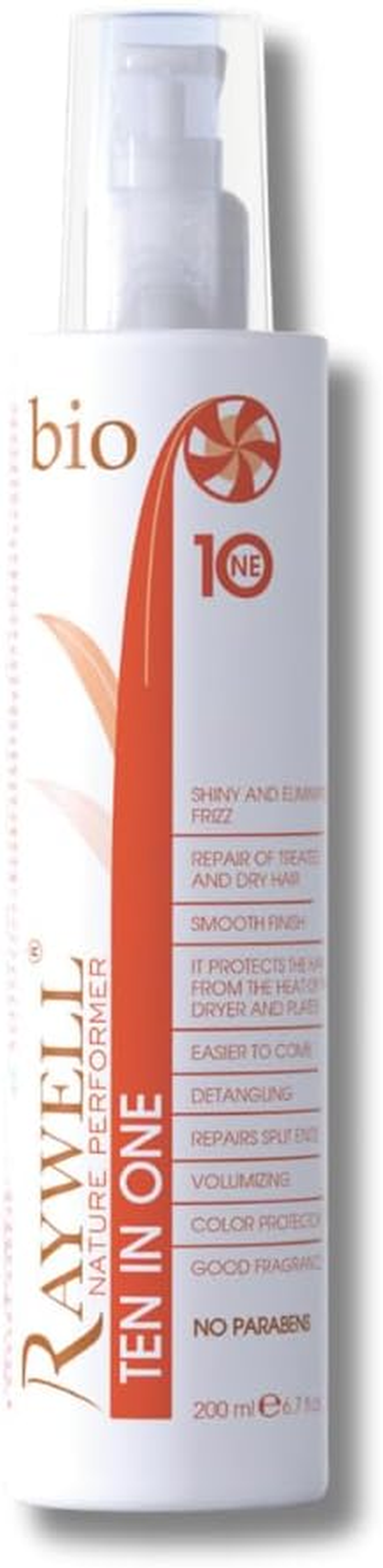Raywell Ten in One Spray - Leave-In Hair Care with Anti-Frizz, Colour Protection, Moisture, Repair & Heat Protection for All Hair Types image number 1