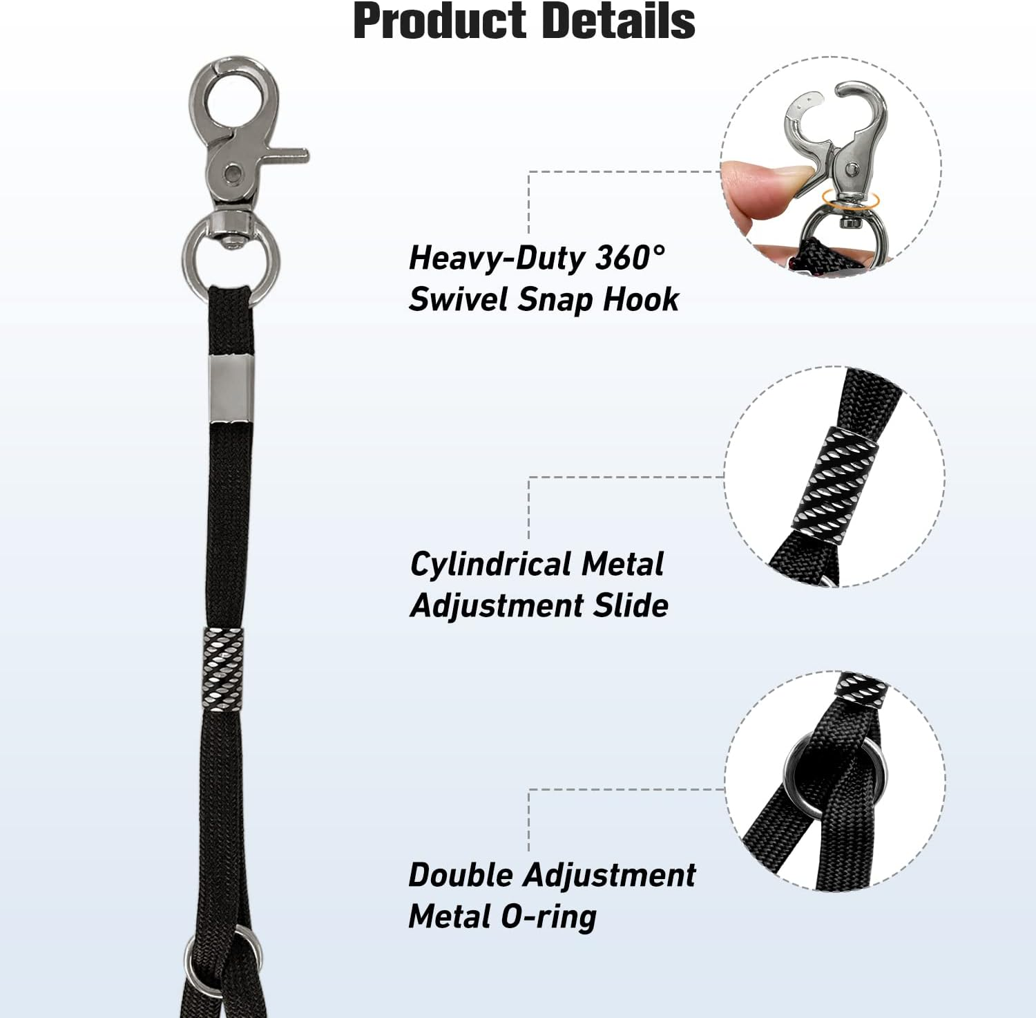 Periflowin Pet Dog Grooming Loop Pet Bathing Tether Straps Heavy Duty Nylon Restraint Noose for Pet Bathing - 4 Pack 22 Inches - 2 Pack image number 6