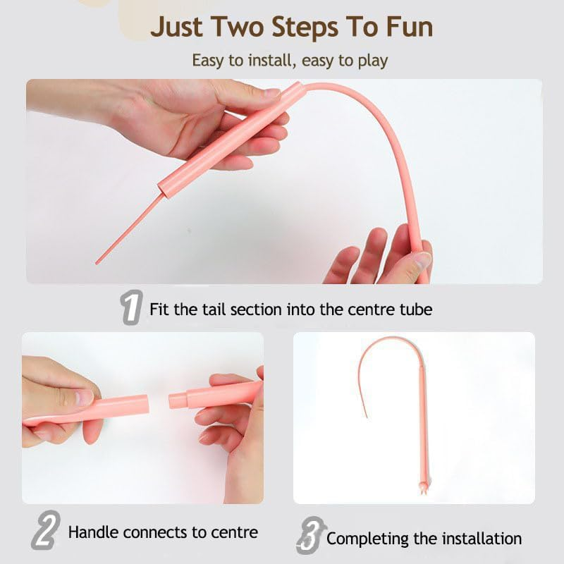 Ohhgo Cat Toy Silicone Tail, Interactive Cat Toy, Interactive Cat Toy for Indoor and Outdoor Use image number 3