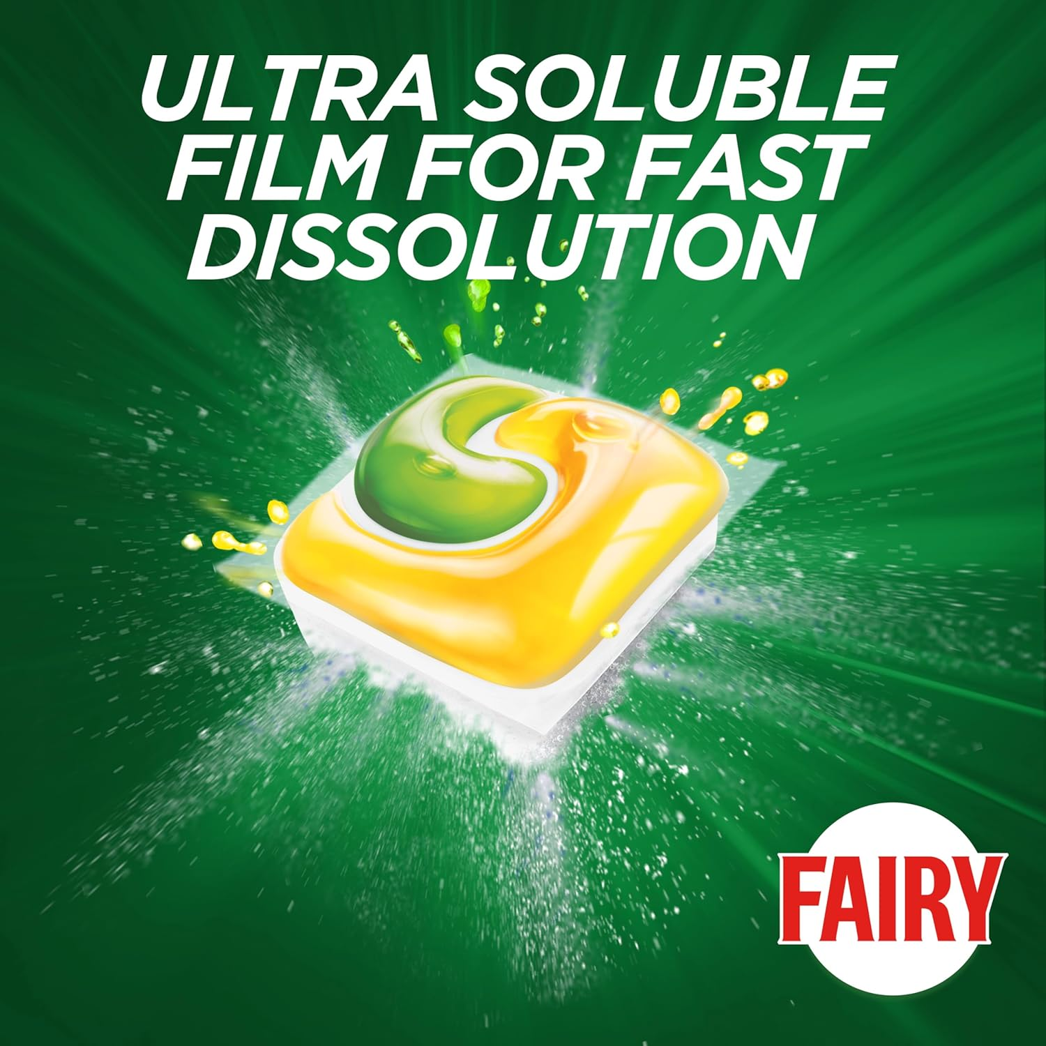 Fairy All in One Lemon Dishwasher Tablets 90 Pack image number 5